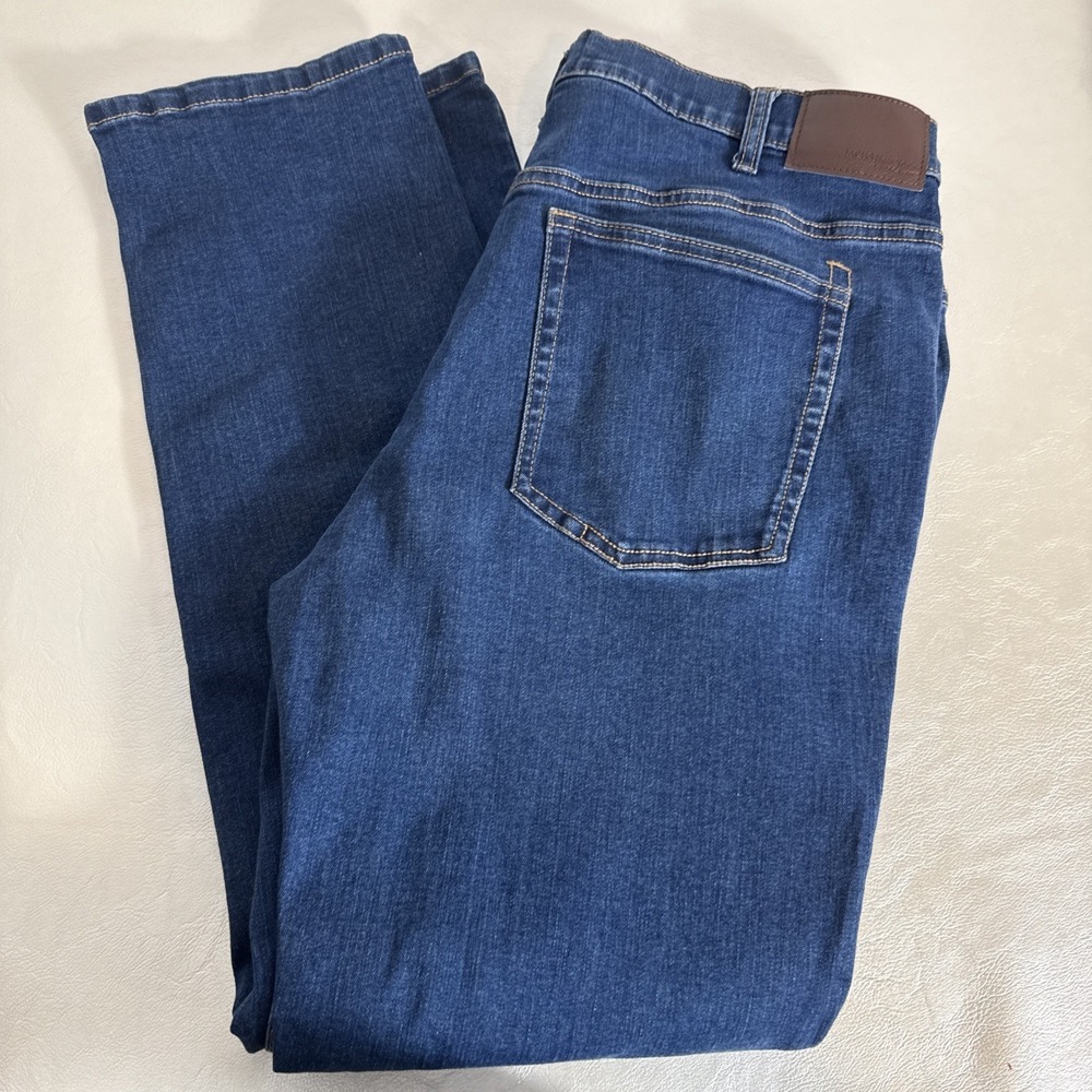 JACHS New York Tribeca Mens Dark Wash Straight Leg Jeans Size 36x32 Stretch